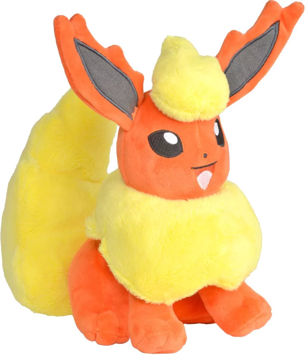 Flareon – Pokémon Pluche Knuffel 22 cm {Pokemon Plush Toy | Speelgoed Knuffeldier Knuffelpop voor kinderen jongens meisjes | Charizard, Bulbasaur, Charmander, Squirtle, Pikachu, Eevee}